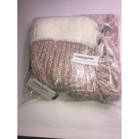 Steve Madden Block Party Scarf in Blush - Picture 2 of 5